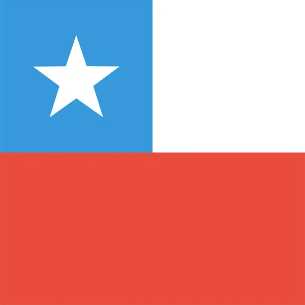 Chile Chileno Icono País Estilo Plano — Vector de stock