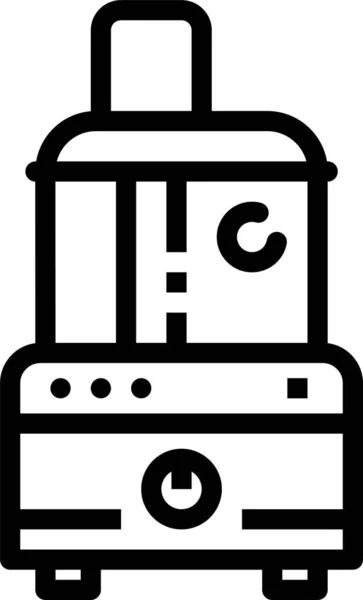 Aparato Cocinar Icono Cocina Estilo Esquema — Vector de stock