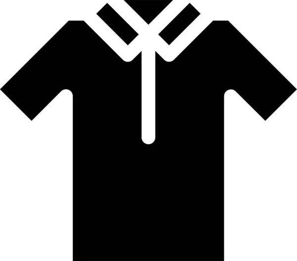 Иконка Одежды Ткани Твердом Стиле — стоковый вектор