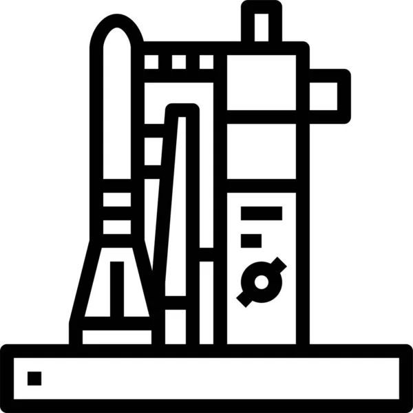 Base Lanzamiento Misiles Icono — Archivo Imágenes Vectoriales