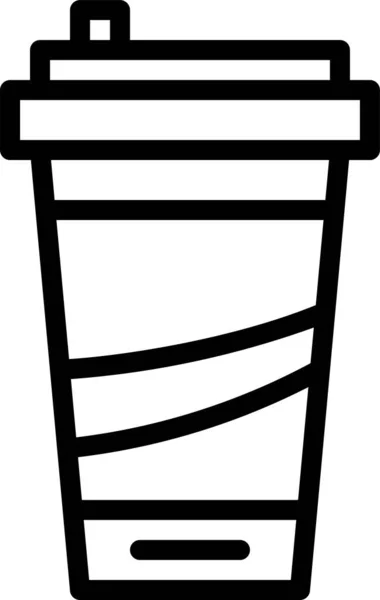 Getränk Koffein Kaffee Ikone — Stockvektor