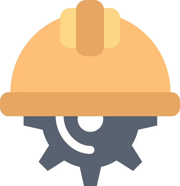 Icône Cap Day Gear Dans Catégorie Outils Construction — Image vectorielle