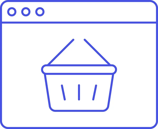 Commerce Browser Icon Στην Κατηγορία Shopping Ecommerce — Διανυσματικό Αρχείο