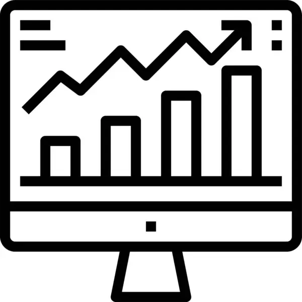 Bilgisayar Grafik Izleyici Simgesi — Stok Vektör