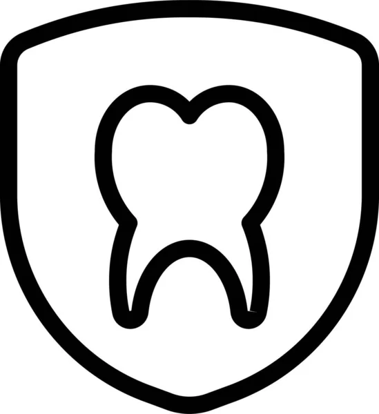 Ícone Beleza Odontológica Estilo Esboço —  Vetores de Stock