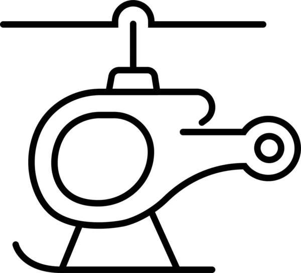 Helikopter Vlucht Helikopter Pictogram — Stockvector