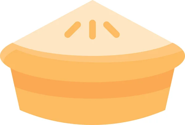 Икона Хлеба Пекарни Плоском Стиле — стоковый вектор