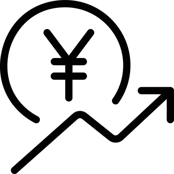 Pfeil Devisenumtausch Symbol Umrissstil — Stockvektor