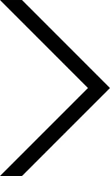 Иконка Средней Стрелки Шеврона Твердом Стиле — стоковый вектор