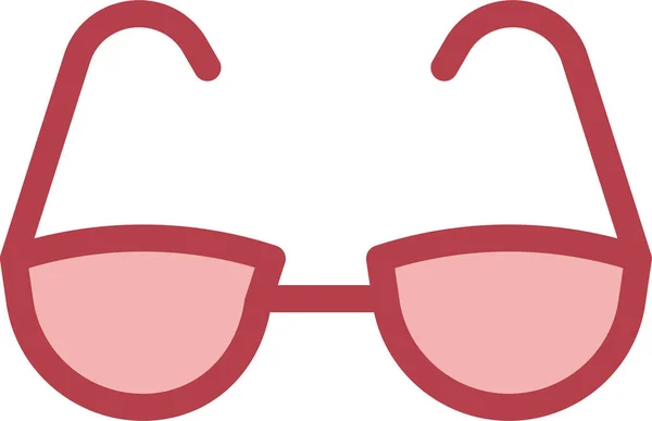 填充型眼镜服装图标 轮廓型 — 图库矢量图片
