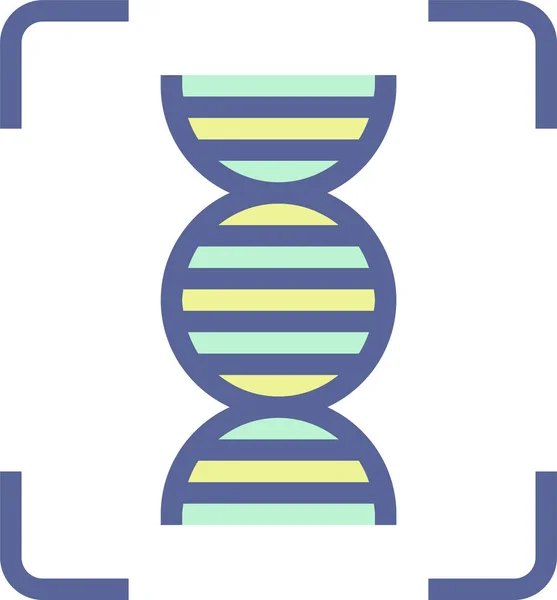 Dna Law Helical Icon Full Outline Style — 스톡 벡터