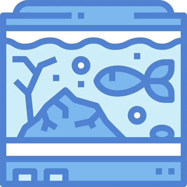 Значок Аквариумной Рыбы Животных Категории Животных — стоковый вектор