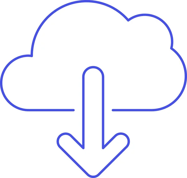 Ícone Download Computação Nuvem Categoria Infrastructure —  Vetores de Stock
