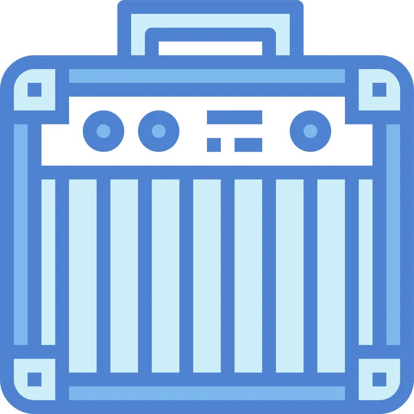 Amplifier Audio Concert Icon Filled Outline Style — Stock Vector