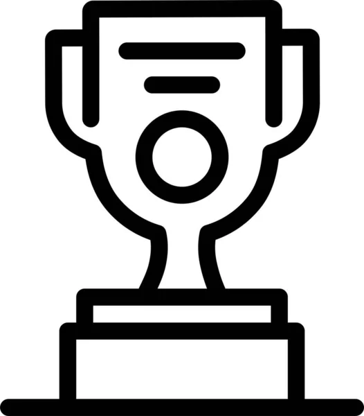 Βραβείο Εικονίδιο Εργασίας Κύπελλο Στο Περίγραμμα Στυλ — Διανυσματικό Αρχείο