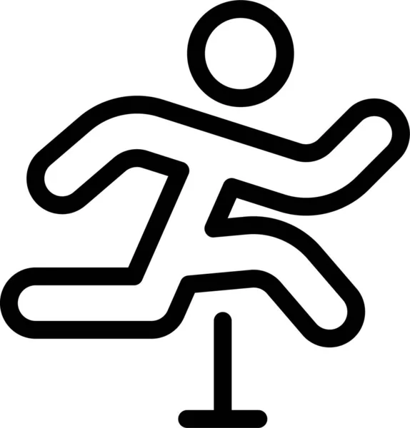 Икона Спортсмена Легкой Атлетики — стоковый вектор