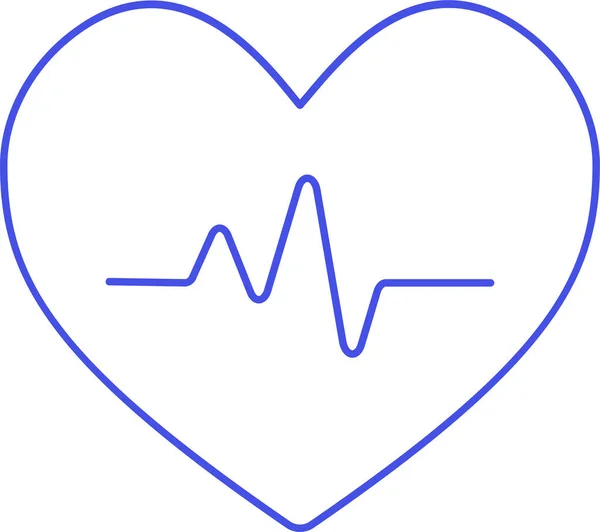 Ecg Ekg Ícone Eletrocardiograma Categoria Hospital Saúde —  Vetores de Stock