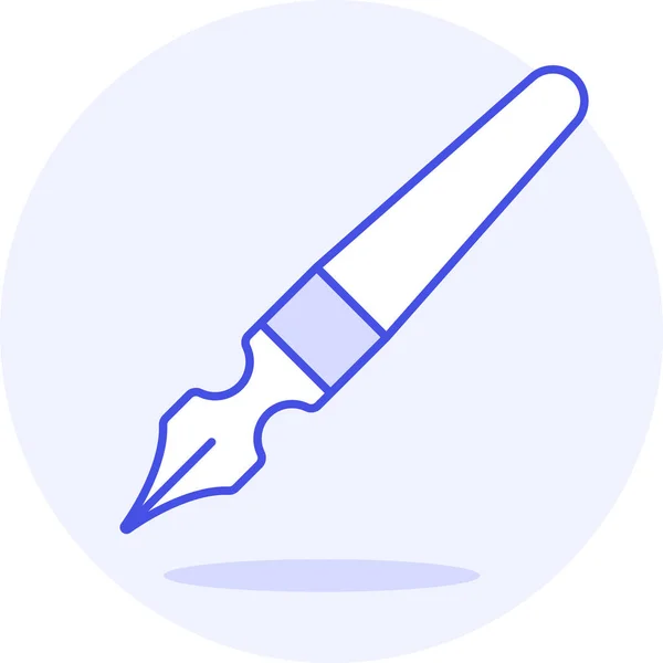 Caligrafía Dip Pen Icon — Archivo Imágenes Vectoriales
