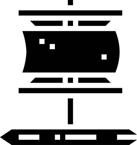 Loď Raft Námořník Ikona Pevném Stylu — Stockový vektor