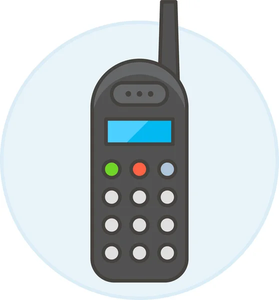 Иконка Основных Кнопок Устройств Категории Mobile Devices App — стоковый вектор