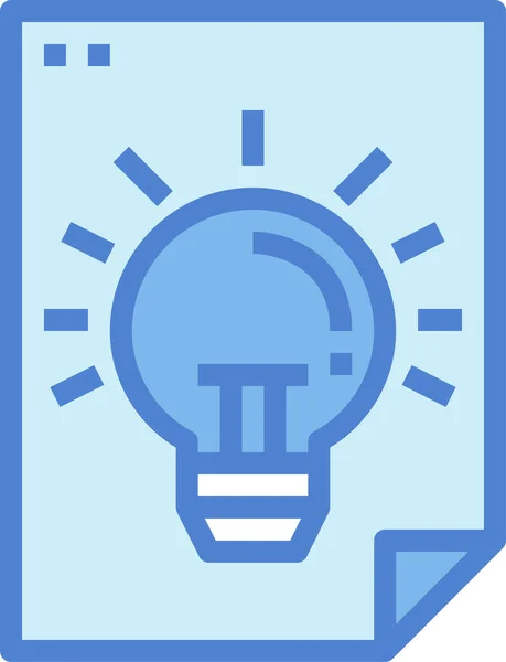 Idée Icône Papier Ampoule Dans Catégorie Gestion Entreprise — Image vectorielle