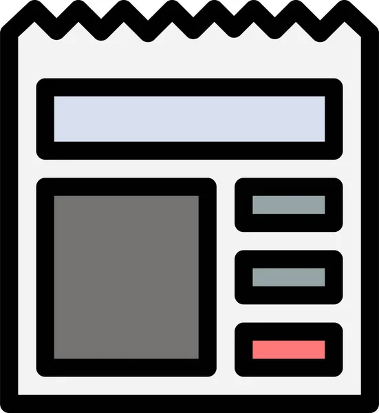 填充型银行基本文档图标 轮廓型 — 图库矢量图片