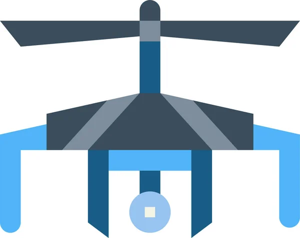 Cámara Drone Noticias Icono — Vector de stock