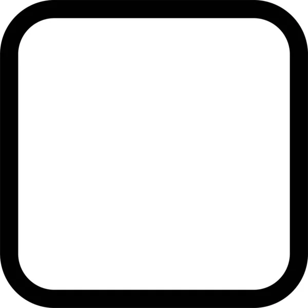 Casilla Verificación Icono Desmarcado Estilo Esquema — Archivo Imágenes Vectoriales