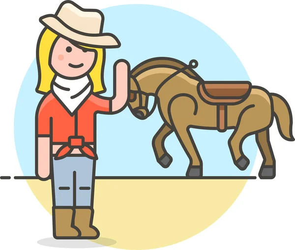 Bandanna Cowboy Cowherd Icon Culture Communities Category — Stock Vector