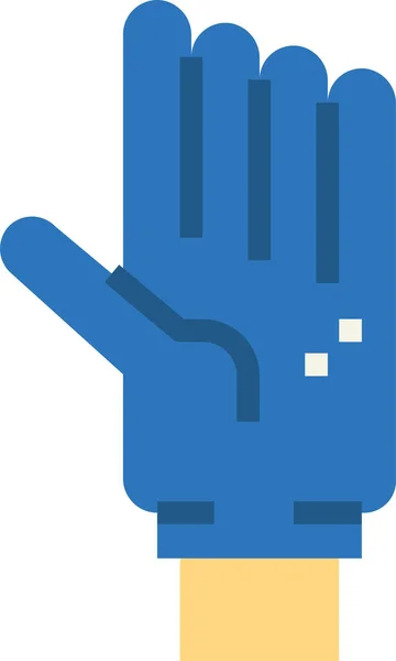 Glove Hygienic Latex Icon Flat Style — Stock Vector
