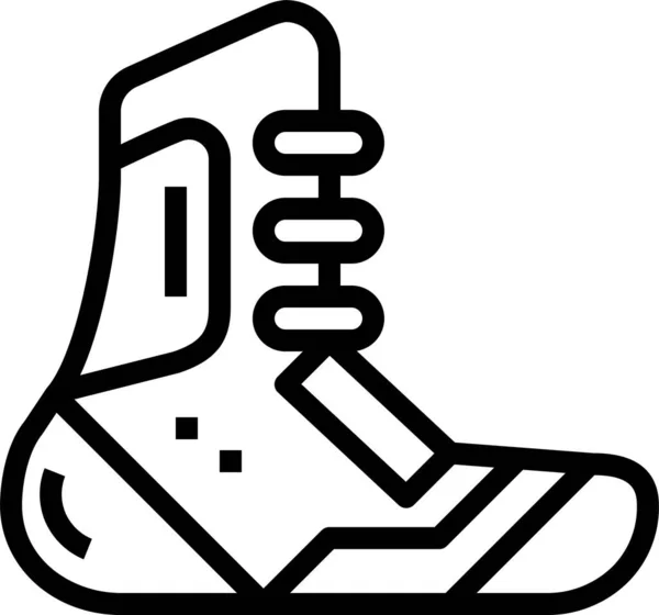 Çizme Giysisi Ayakkabı Simgesi — Stok Vektör