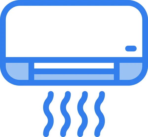 Ikona Klimatizace Vyplněném Obrysu — Stockový vektor