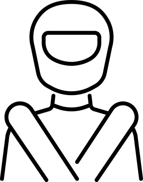 Jetpack Persona Piloto Icono — Vector de stock