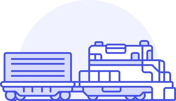 Ikona Toru Kolejowego Transportu Kolejowego Stylu Wypełnionym — Wektor stockowy