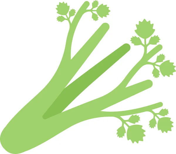 Bok Choy Food Icon Flachen Stil — Stockvektor