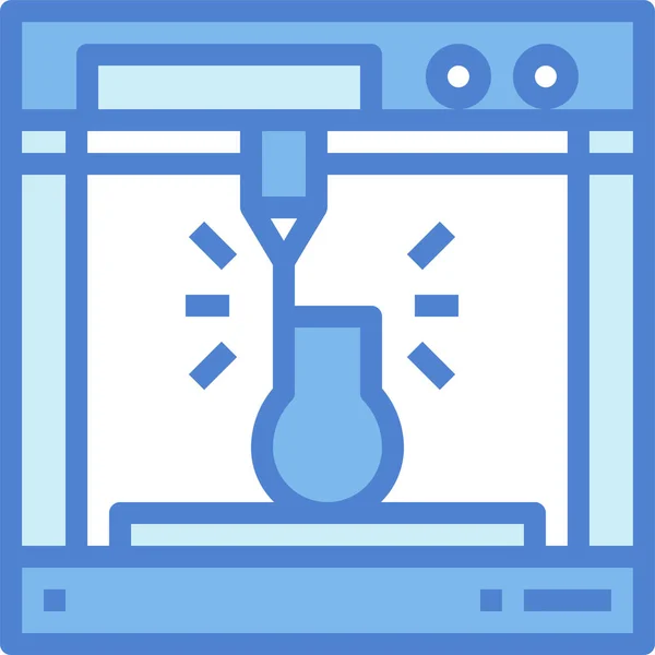 Apparatuur Plastic Pictogram Gevulde Stijl — Stockvector