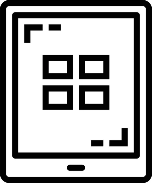 Значок Електронного Екрану Категорії Електронних Пристроїв Пристроїв — стоковий вектор