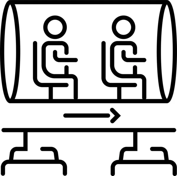 Hyperboucle Icône Transport Personne — Image vectorielle