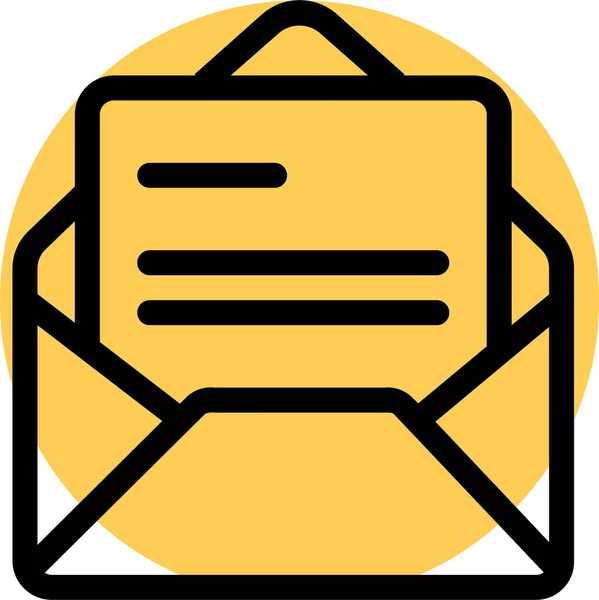 Kontakt Tastatur Mail Symbol Ausgefüllten Outline Stil — Stockvektor