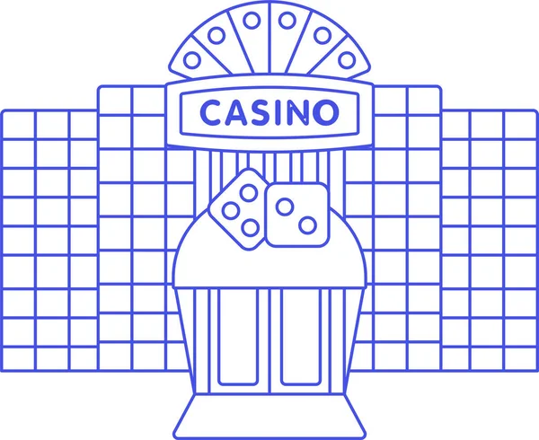 Icono Casino Construcción Categoría Construcción — Archivo Imágenes Vectoriales