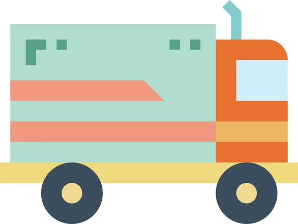 Ikona Transportu Wysyłkowego Płaskim Stylu — Wektor stockowy
