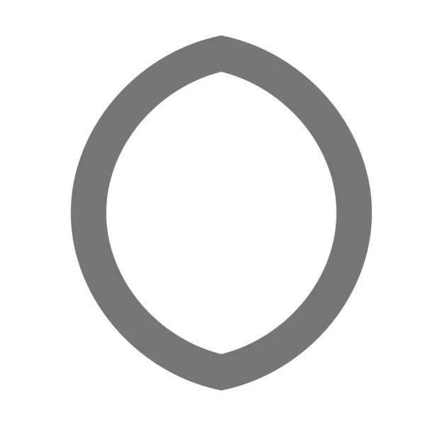 Icône Gibbous Prévision Lune Dans Style Contour — Image vectorielle