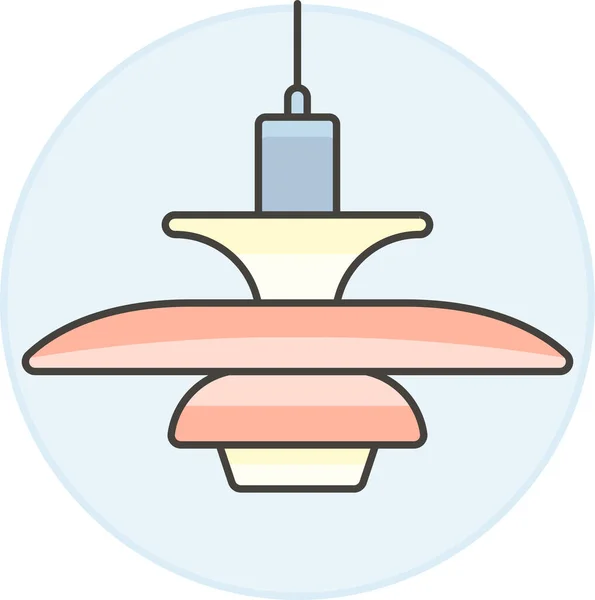 Icône Meubles Fleur Plafond Dans Catégorie Meubles Maison Décorations — Image vectorielle