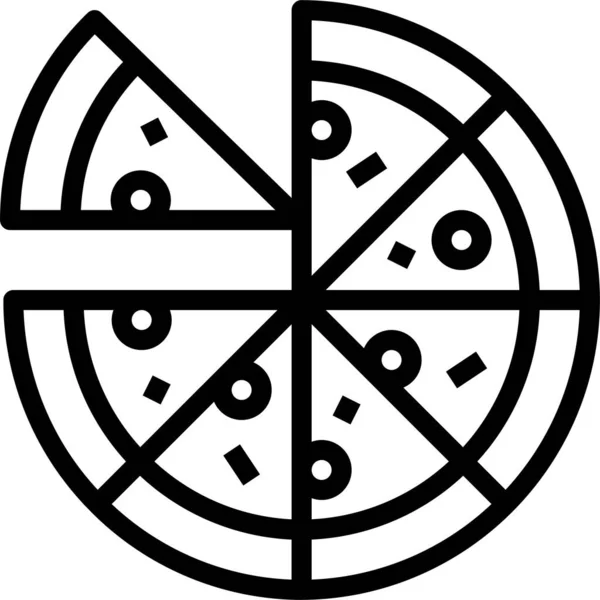 Иконка Быстрого Питания Стиле Набросков — стоковый вектор