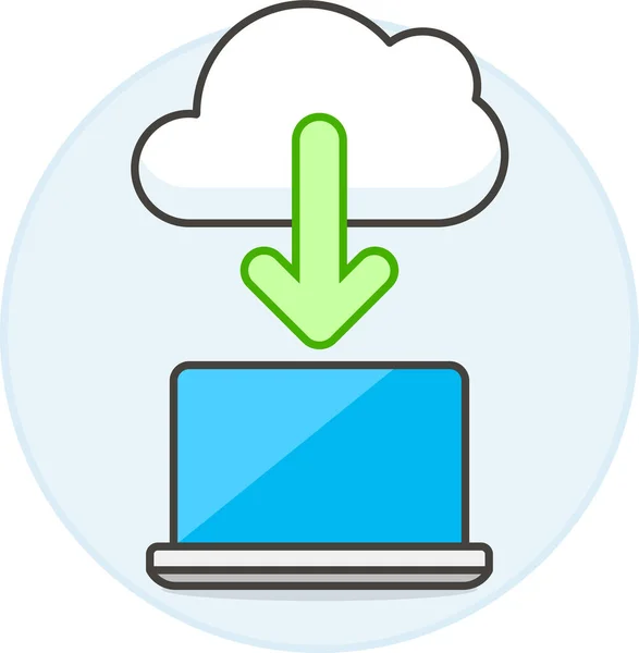 Nuvem Computação Ícone Download —  Vetores de Stock