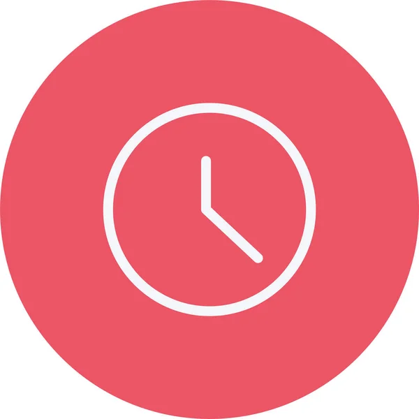 Icône Interface Horloge Date Dans Style Contour — Image vectorielle