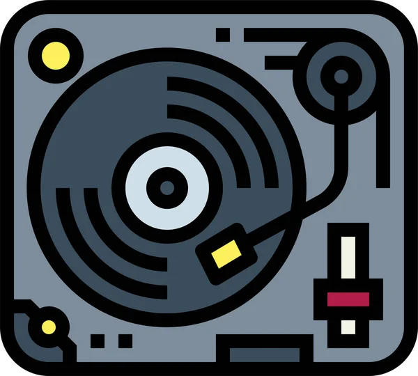 Icono Del Reproductor Música — Vector de stock