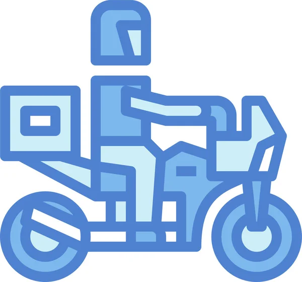 Lieferung Express Motorrad Symbol — Stockvektor