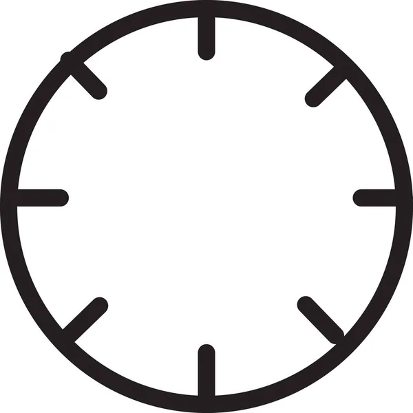Смотреть Значок Будильника Стиле Контура — стоковый вектор