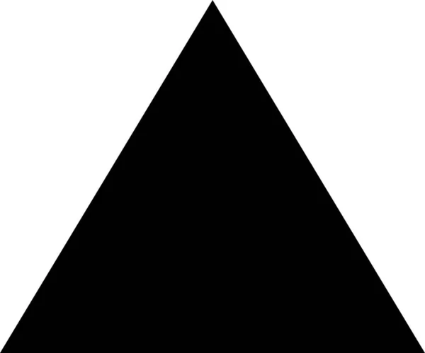 Triángulo Flecha Icono Sólido Estilo Sólido — Archivo Imágenes Vectoriales
